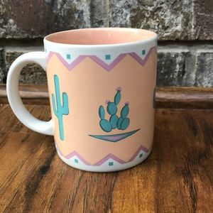 Vintage Southwestern Cactus Pink Coffee Mug